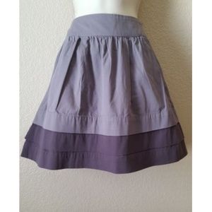 Old Navy Tiered Color Block A-Line Skirt Size 2 Brown